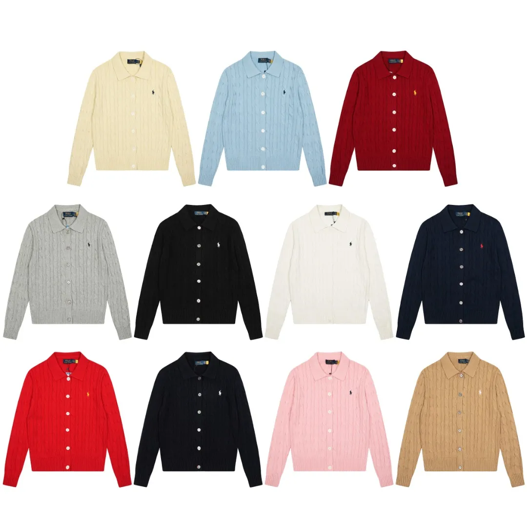 P270 Top quality" Style number: DS822# (not off the shelves all year round) [Ralph Lauren solid color pony embroidered logo lapel twist knitted cardigan] ✅Ralph Lauren Ralph Lauren classic basic versatile lapel knitted cardigan jacket ✅Main supply platform live broadcast Wholesale entity Replacement when out of stock Not off the shelf ✅ZP quality 1:1 version Scan the code to enter the GF website Counter quality ✅Detailed quality is the only one in Guangzhou Imported quality cotton yarn, focusing on high-end, cost-effective, good quality needless to say ✅The version is restored to the original order, the maximum size can be worn up to 160 pounds, loose, comfortable and stress-free ✅The upper body is simple and easy to match, ootd must-have style, good-looking clothes are never picky, a must-have recommendation for couples. Size: S-XL Color: black white gray almond light blue khaki pink burgundy Chinese red navy white label navy red label